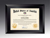 Beveled Black Glass