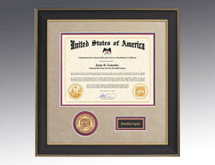 Presidential Frame in Black