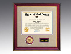 Presidential Frame in Mahogany