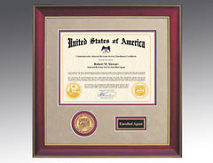 Presidential Frame in Mahogany